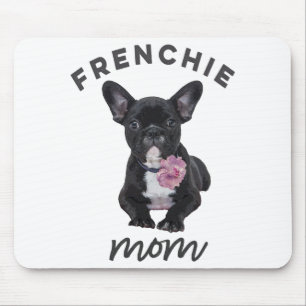 Tapis De Souris French Bulldog Avec Cadeau Fleur Pour Amoureux des