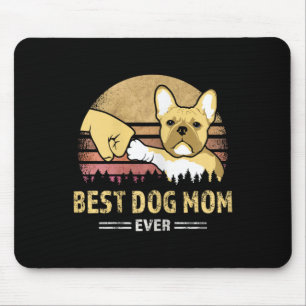 Tapis De Souris Frenchie Maman Vintage Français Bulldog Puppy Lov
