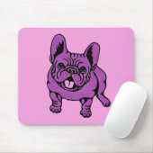 Tapis De Souris Frenchie pourpre (Avec souris)