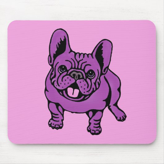 Tapis De Souris Frenchie pourpre (Devant)