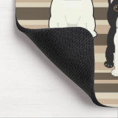 Tapis De Souris Frenchies rayé neutre (Coin)