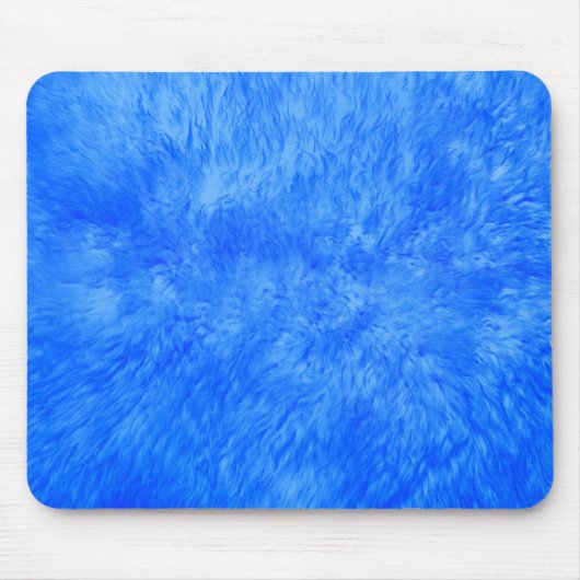 Tapis De Souris Frénésie de fourrure bleue (Devant)