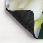 Tapis De Souris frénésie jaune blanc (Coin)