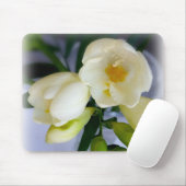 Tapis De Souris frénésie jaune blanc (Avec souris)