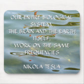 Tapis De Souris Fréquence de Nikola Tesla Citation – Ondulation de (Devant)