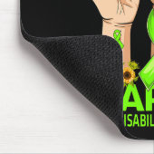 Tapis De Souris Frère De Main D'Un Guerrier Handicap Cerveau (Coin)