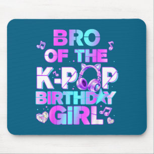 Tapis De Souris Frère des filles d'anniversaire de la k-pop musiqu