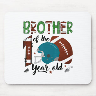 Tapis De Souris Frère du footballeur de 1 an 1re année en bas Bir