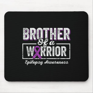 Tapis De Souris Frère D'Un Guerrier Épilepsie Frère Ribbo Violet