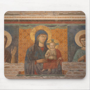 Tapis De Souris Fresque De Madonna Et Enfant