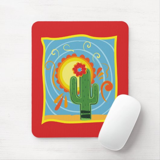 Tapis De Souris Frida Kahlo Cactus Graphic (Avec souris)