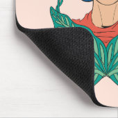 Tapis De Souris Frida Kahlo Graphisme du cadre floral (Coin)