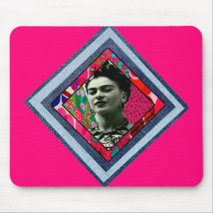 Tapis De Souris Frida Kahlo Retro Denim Diamond