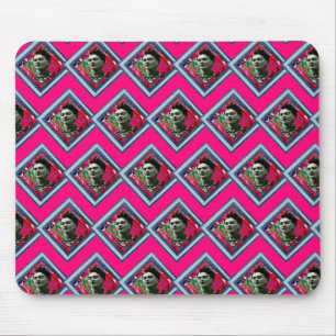 Tapis De Souris Frida Kahlo Retro Denim Diamond