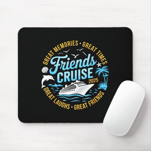 Tapis De Souris Friends Cruise 2025 Matching Group Vacation Trip C (Avec souris)