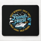Tapis De Souris Friends Cruise 2025 Matching Group Vacation Trip C (Devant)