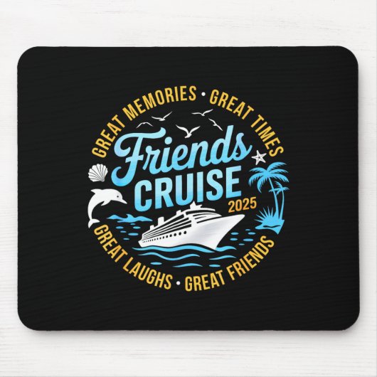 Tapis De Souris Friends Cruise 2025 Matching Group Vacation Trip C (Devant)