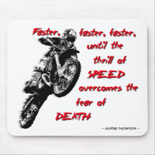 Tapis De Souris Frisson de vitesse - motocross Mousepad de vélo d