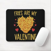 Tapis De Souris Frites Sont Mon Valentin (Avec souris)