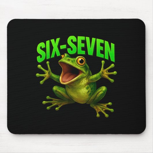 Tapis De Souris Frog 67 Meme Six Seven Funny Gen Alpha (Devant)