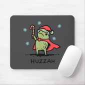 Tapis De Souris Frog Huzzah Frog Knight Funny Sword Meme Quote Chr (Avec souris)