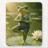 Tapis De Souris Frog In a Yoga Tree Pose (Devant)