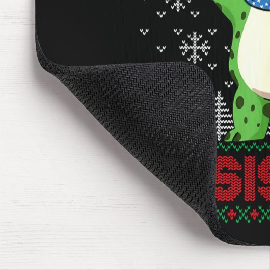 Tapis De Souris Frog Retro Merry Resistmas Funny Litical Ugly Chri (Coin)