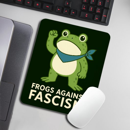 Tapis De Souris Frogs Against Fascism Portland Frog Protest