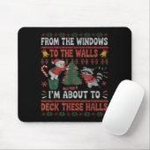 Tapis De Souris From The Windows To The Walls Raccoon Christmas Ug (Avec souris)