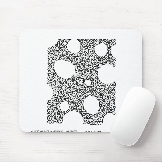 Tapis De Souris FROMAGE avec des SOURIS par NICHOLAS (Avec souris)