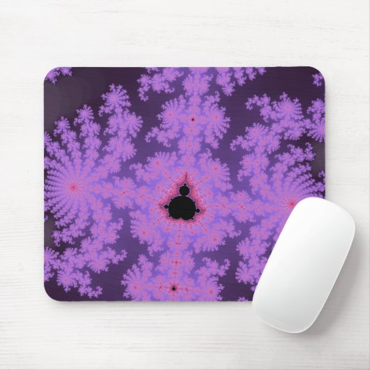 Tapis De Souris Frondes roses Mousepad (Avec souris)