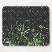 Tapis De Souris Frontière fleur sauvage Pois (Devant)