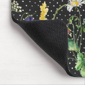 Tapis De Souris Frontière fleur sauvage Pois (Coin)