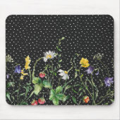 Tapis De Souris Frontière fleur sauvage Pois (Devant)
