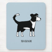 Tapis De Souris Frontière galloise Collie Sheepdog Personnalisé (Devant)