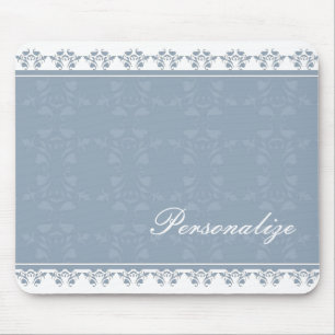 Tapis De Souris Frontière sereine Mousepad de damassé