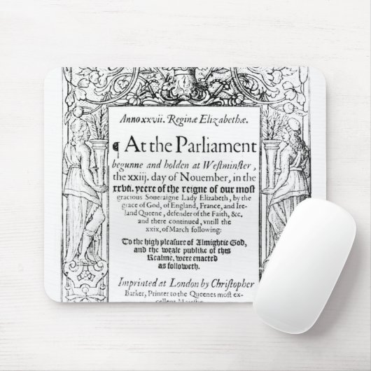 Tapis De Souris Frontispice à un compte du parlement (Avec souris)