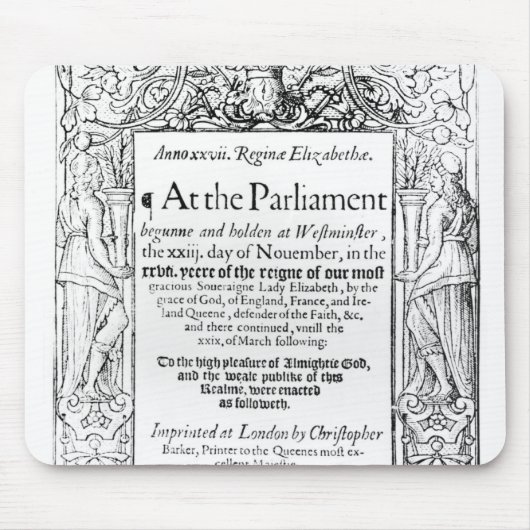 Tapis De Souris Frontispice à un compte du parlement (Devant)