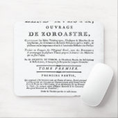 Tapis De Souris Frontispice d'une édition de 'Zend (Avec souris)