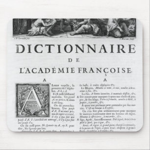 Tapis De Souris Frontispice pour le dictionnaire d'académie