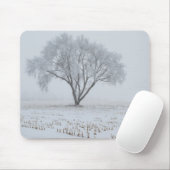 Tapis De Souris Frost sur un arbre solitaire (Avec souris)