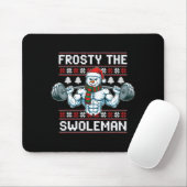 Tapis De Souris Frosty The Swoleman Ugly Funny Christmas Snowman W (Avec souris)