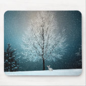 Tapis De Souris Frosty tree in the evening (Devant)
