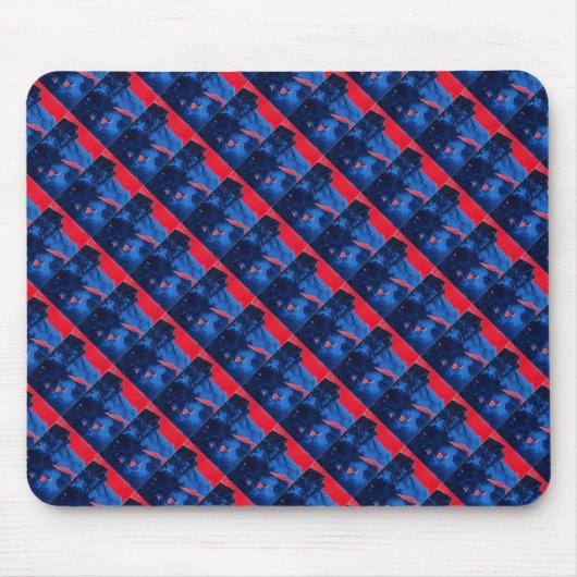 Tapis De Souris "Frozen Ridge 1" Tiled Abstract Design Mousepad (Devant)
