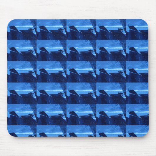 Tapis De Souris "Frozen Ridge 2" Tiled Abstract Design Mousepad (Devant)