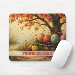 Tapis De Souris Frühlingsblütenzauber mit Ostéréierpracht