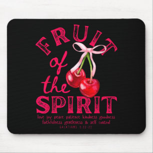 Tapis De Souris Fruit de l'Esprit Chrétien Coquette Rose Bow Ch