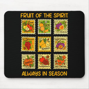 Tapis De Souris Fruit de l'Esprit Foi chrétienne Jésus Dieu Amour
