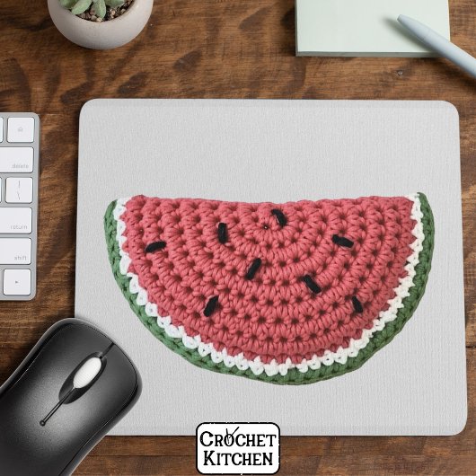 Tapis De Souris Fruit de pastèque Grandma Vibe Crochet