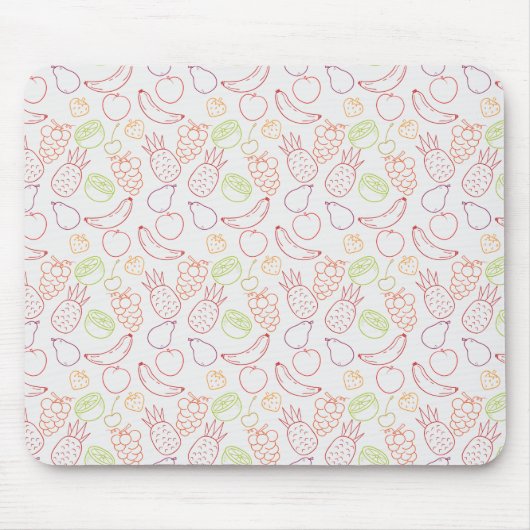 Tapis De Souris Fruit motif transparent | motif de surface de frui (Devant)